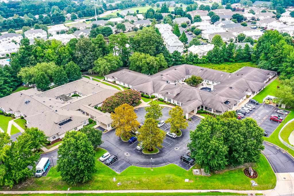 aerial view of community